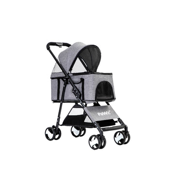 PaWz Large Pet Stroller Dog Cat Travel Carrier Pram Foldable Pushchair Outdoor PaWz